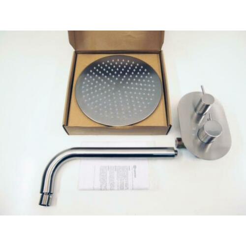 Supergrif d38 RVS-304 inbouw thermostaat doucheset