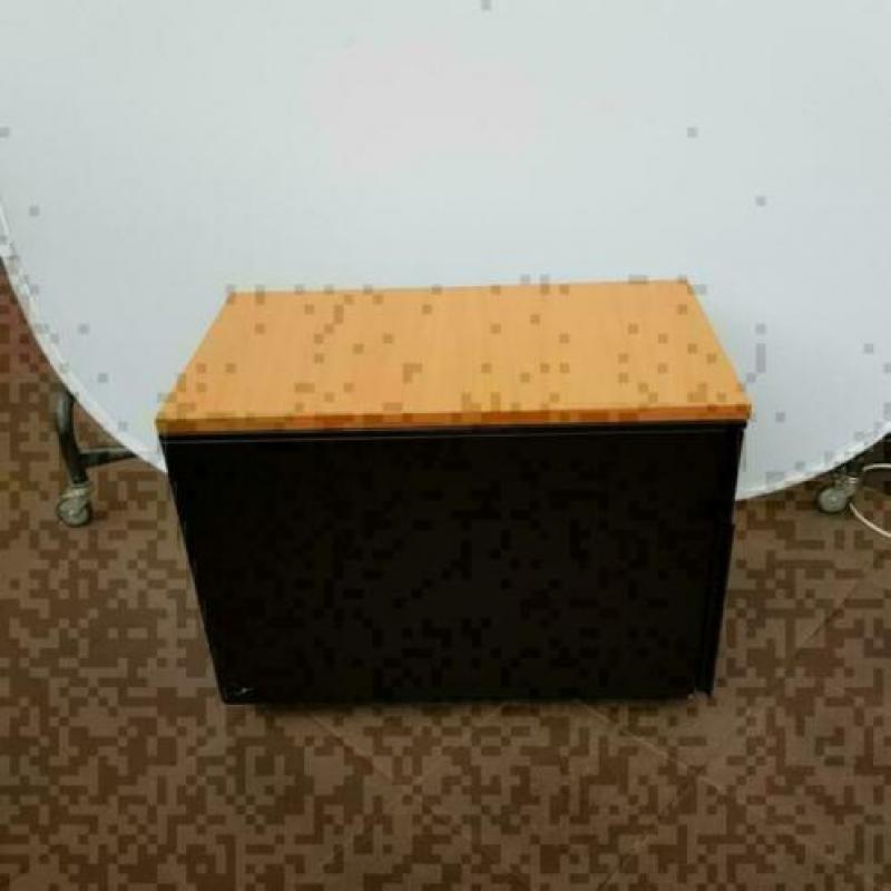 Ladeblok metaal zwart 57x43 cm, 2 lades, KSB Breda LB078