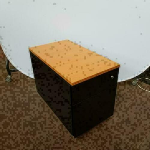 Ladeblok metaal zwart 57x43 cm, 2 lades, KSB Breda LB078