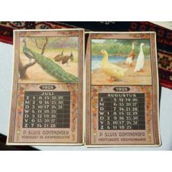 oude reclame kalender p sluis