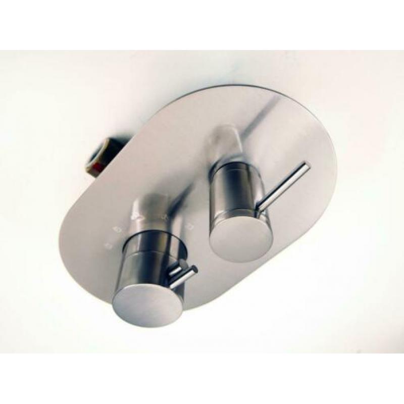 Supergrif d38 RVS-304 inbouw thermostaat doucheset