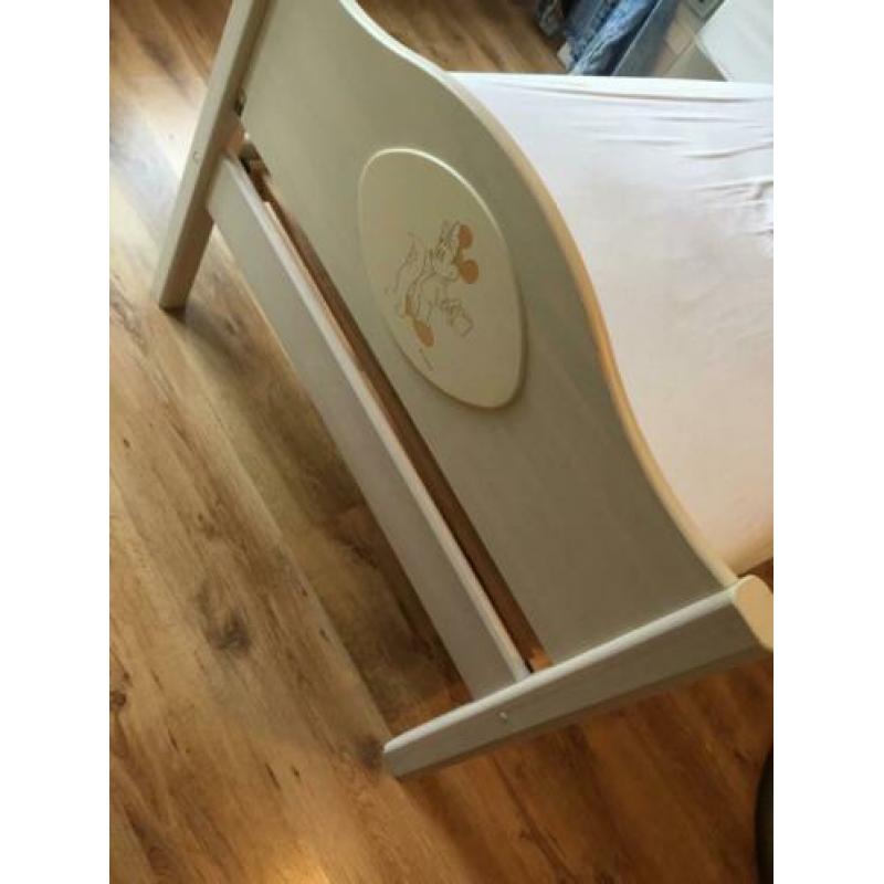 Kinder eenpersoons bed Disney / white wash