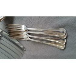 WMF verzilverd bestek - Patent 45 - 14 delig - Brocante