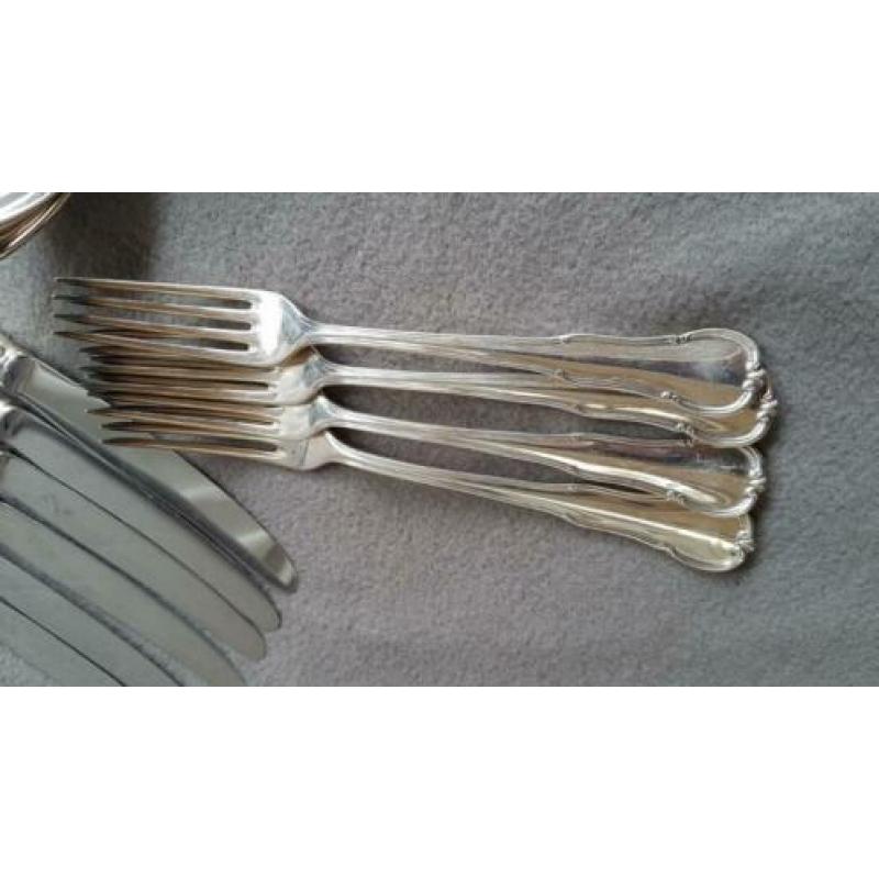 WMF verzilverd bestek - Patent 45 - 14 delig - Brocante