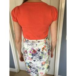Steps wit gekleurde jurk met vestje mt38