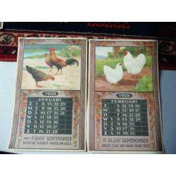 oude reclame kalender p sluis