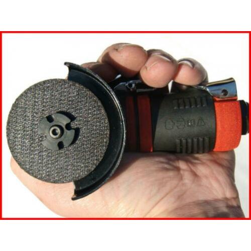 Zeer Compacte Slijptol met 50 mm schijf op perslucht .