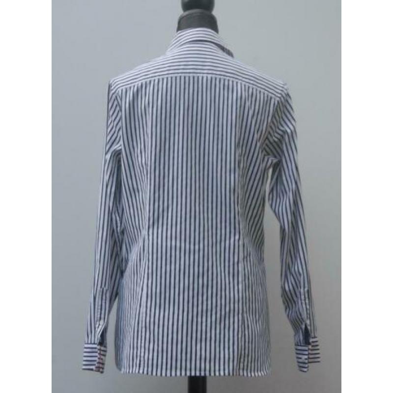TOMMY HILFIGER blouse blauw rood wit maat 12 (L)