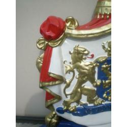 Wapenschild, je maintiendrai, hofleverancier - gietijzer 9Kg