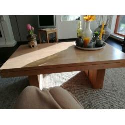 Salontafel massief teakhout onbehandeld