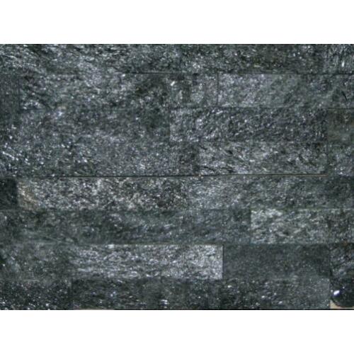 natuursteen wandstrips breukruw Himalaya Black Quartsiet