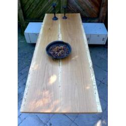 Prachtige eiken boomstam eettafel 207 cm