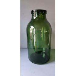 Antiek Groen Glazen fles, 5 liter Bulach, Zwitserland