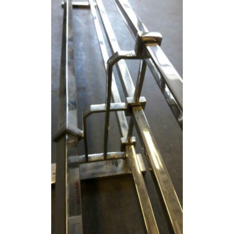 Art Deco Berlin chroom kapstok 180cm