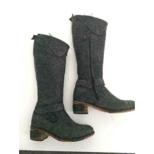 C621 Yellow Cab Maat 37 hoge laarzen schoenen donker-grijs