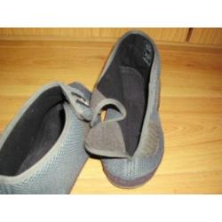 Verband-sloffen mt.41 Perdia soft donkergrijs met anti slip