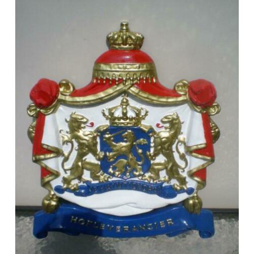 Wapenschild, je maintiendrai, hofleverancier - gietijzer 9Kg