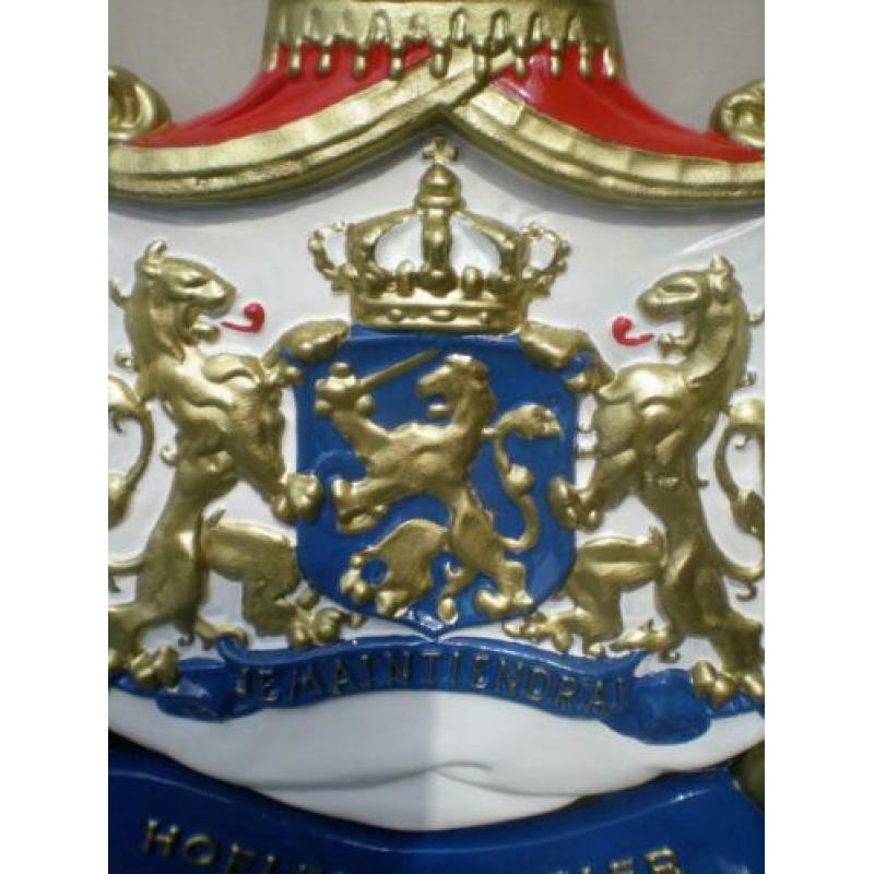 Wapenschild, je maintiendrai, hofleverancier - gietijzer 9Kg