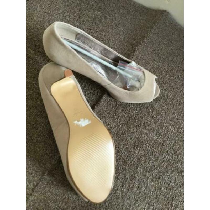 Peeptoe Pumps, nude, maat 40