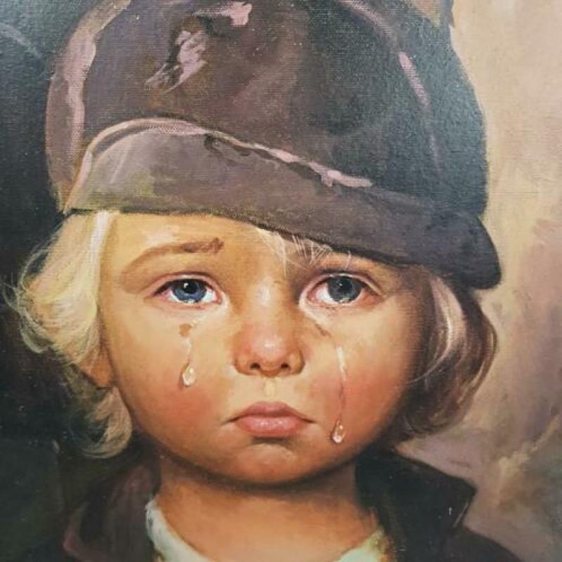 prent huilende jongen