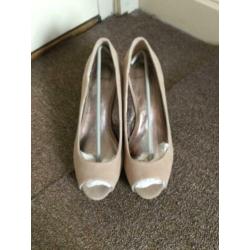 Peeptoe Pumps, nude, maat 40