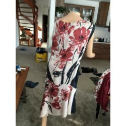 MANILLA GRACE jurk viscose en zijde maat L