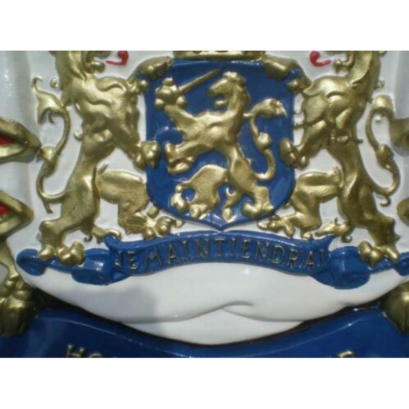 Wapenschild, je maintiendrai, hofleverancier - gietijzer 9Kg