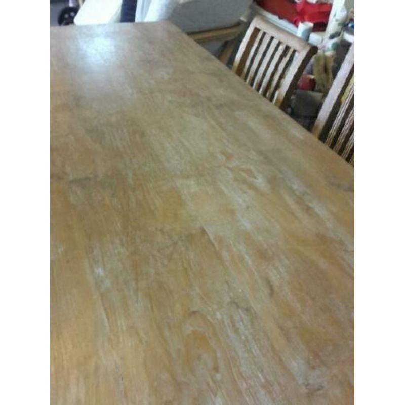 Mooie grote teak tafel