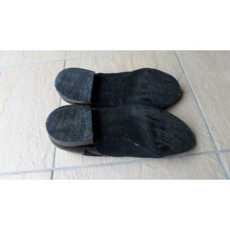 zwarte suede/lak chique stijldans schoenen maat 6 (39) heren