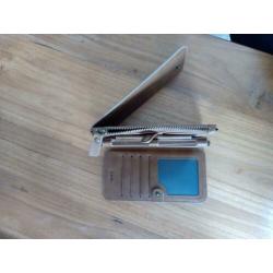 Bruin hoesje voor de telefoon iPhone 5S inclusief portemonne