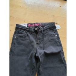 Nieuwe broek donkergrijs meisjes, maat 158 Skinny