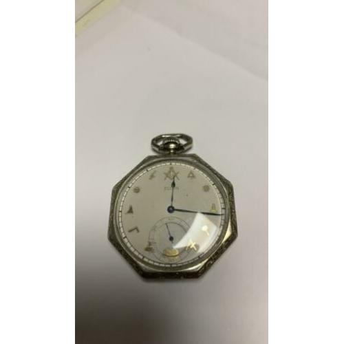 Elgine goldfilled zakhorloge vrijmetselarij