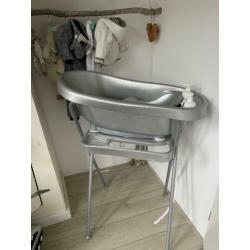 Babybadje zilver met alle toebehoren