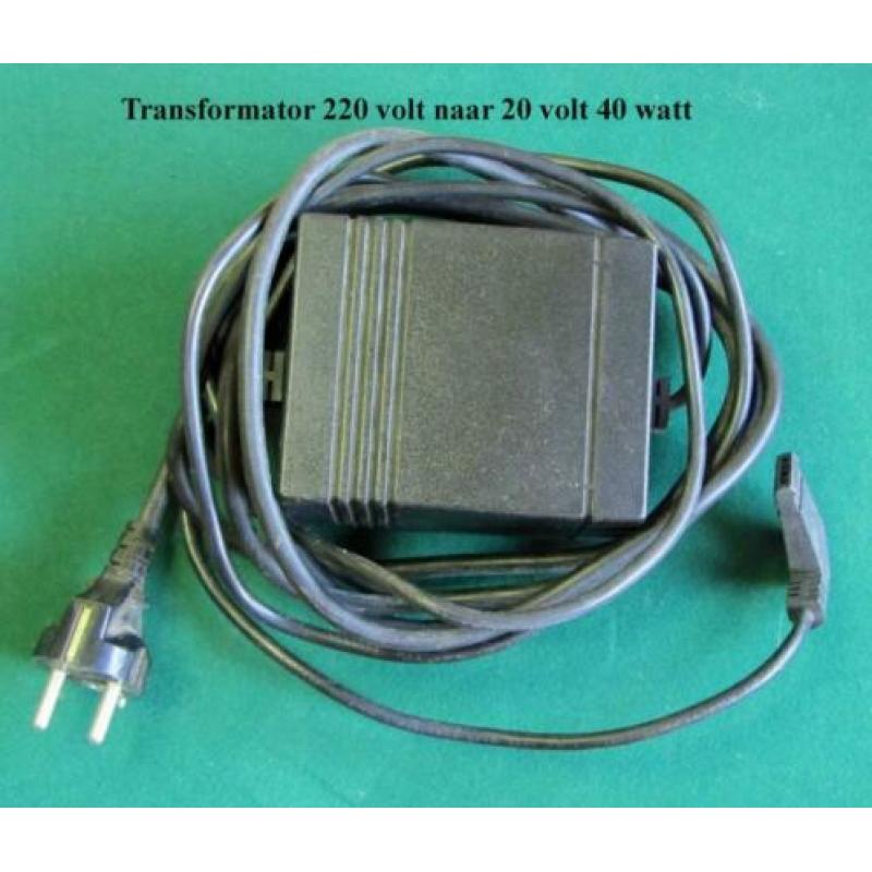 Transformator van 220 volt naar 20 volt 40 watt