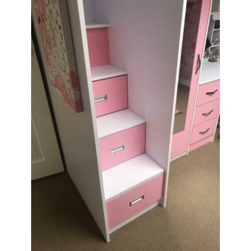 Roze hoogslaper voor meisjes