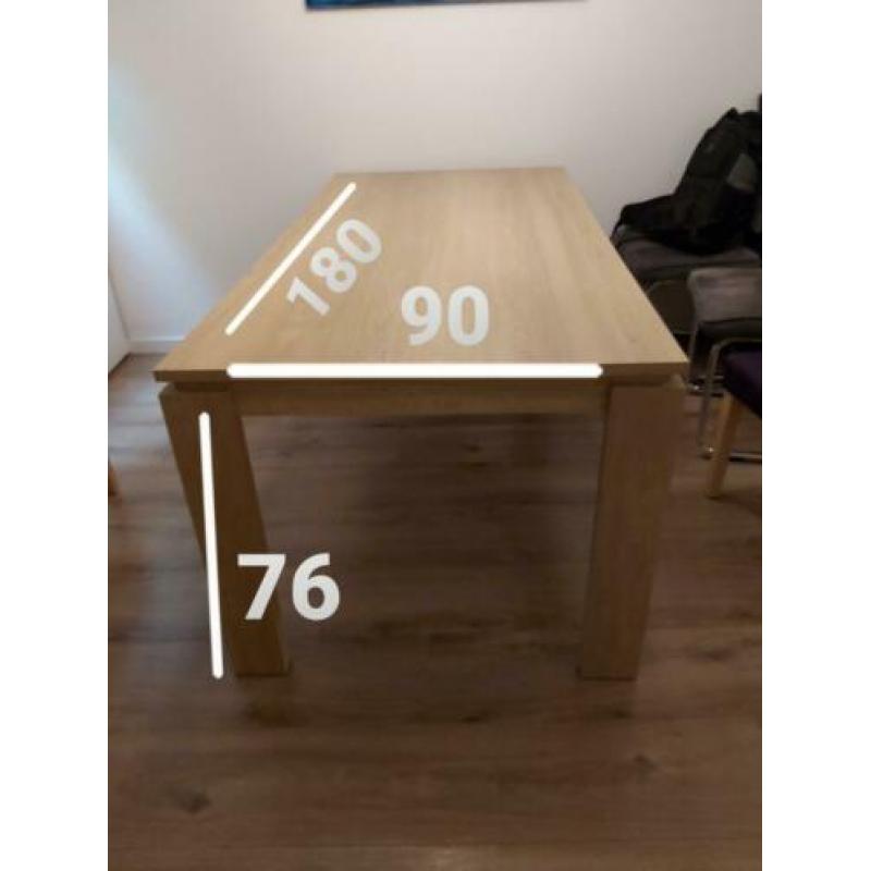 Eetkamertafel 180x90x76