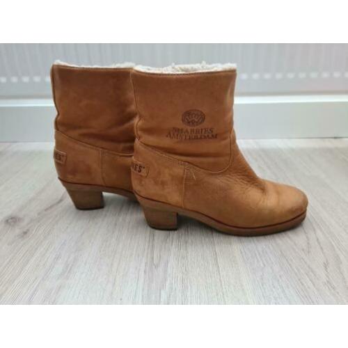 Shabbies cognac met bont maat 37