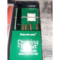 Oude pen osmiroid pen set