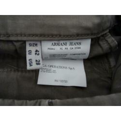 armani 7/8 broek taupe 36