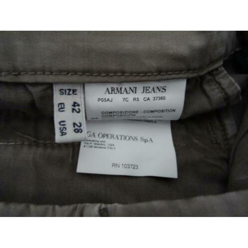 armani 7/8 broek taupe 36