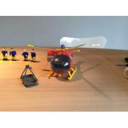 brandweerman Sam helikopter en reddingsboot en veel beweegba