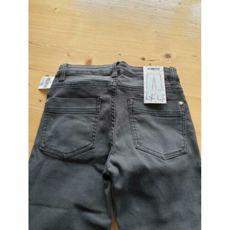 Nieuwe broek donkergrijs meisjes, maat 158 Skinny