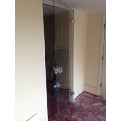 Hard glazen deur 82/5× 2 m