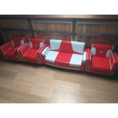 Retro kinder bankstel en stoelen