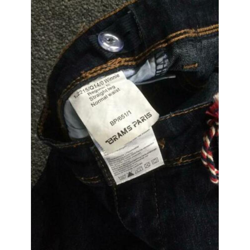 Nieuw met kaartje spijkerbroek van Brams Paris maat 140