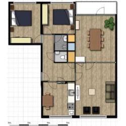 Te huur: een net 4 kamer-appartement in de wijk de Wijert