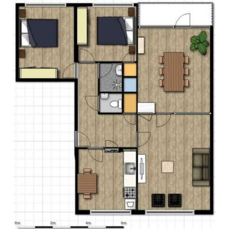 Te huur: een net 4 kamer-appartement in de wijk de Wijert