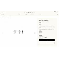 Anna + Nina “Bindi Dot Stud Silver”