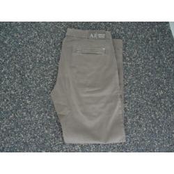 armani 7/8 broek taupe 36
