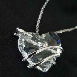 Swarovski heart ketting New
